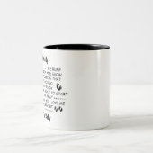 Papa komt uit Baby kerst. Tweekleurige Koffiemok (Center)