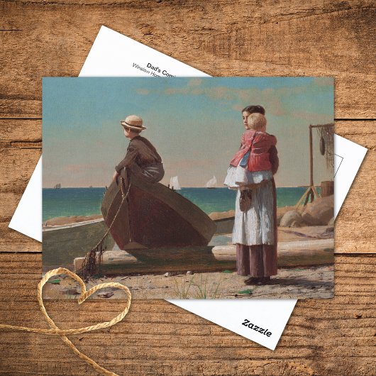 Papa komt Winslow Homer Fine Art halen Briefkaart