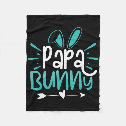 Papa Konijn Fleece Deken (Voorkant)