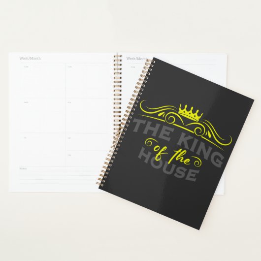 Papa koning van het huis planner (Display)