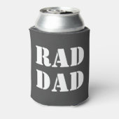 Papa kool kool grijs witte moderne typografie cool blikjeskoeler (Blikje Achterkant)