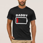 Papa - Lage batterij T-shirt (Voorkant)