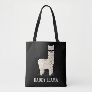Papa Lama Alpaca Grappige Dierenliefhebber Tote Bag