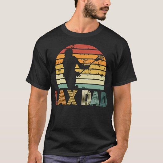 Papa Lax Sport liefhebbend papa Lacrosse Player T-shirt (Voorkant)