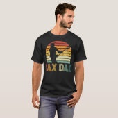 Papa Lax Sport liefhebbend papa Lacrosse Player T-shirt (Voorkant volledig)