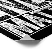 Papa leeft probleem Vaders dag papa leven Shirt Poster (Hoek)