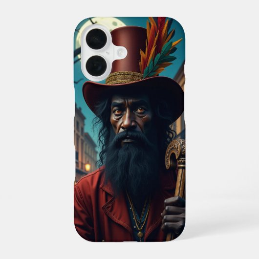 Papa Legba iPhone 16 Hoesje (Achterkant)