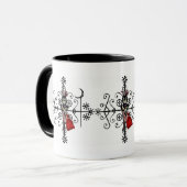 Papa Legba Voodoo Doll Veve Coffee Mok (Voorkant links)