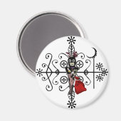 Papa Legba Voodoo Doll Veve Magnet (Voorkant / Achterkant)