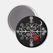 Papa Legba Voodoo Doll Veve Magnet (Voorkant / Achterkant)