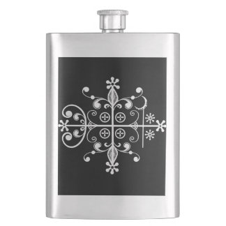 Papa Legba Voodoo Veve Libation Flask Flacon