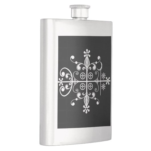 Papa Legba Voodoo Veve Libation Flask Flacon (Rechts)