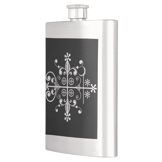 Papa Legba Voodoo Veve Libation Flask Flacon (Links)