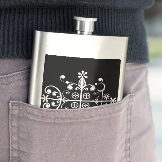 Papa Legba Voodoo Veve Libation Flask Flacon (Voorbeeld)