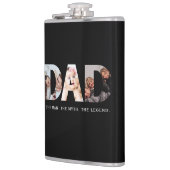 Papa legende cadeau met 3 foto collage heupfles (Links)