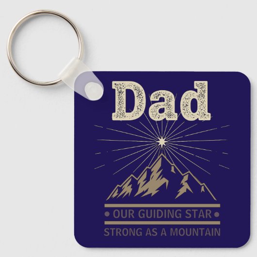 Papa Leidende Ster Berg Sleutelhanger (Voorkant)