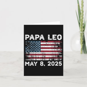 Papa Leo God zegene paus Leo Amerikaanse paus Kaart