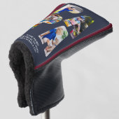 PAPA Letter Cutout Photo Collage Putter Head Hoesj Golfheadcover (3/4 voorkant)