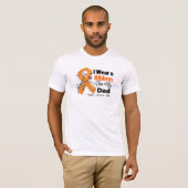 Papa - Leukemie Ribbon T-shirt (Voorkant volledig)