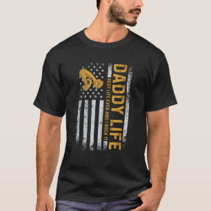 Papa levensbeschermer Held Amerikaanse vlag Vaderd T-shirt