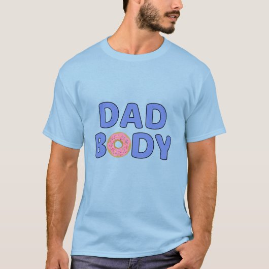 Papa lichaam grappige donut t-shirt (Voorkant)