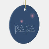 Papa, lichtgeleider keramisch ornament (Rechts)