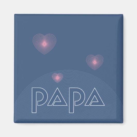 Papa, lichtgeleiding (boog) magneet (Voorkant)