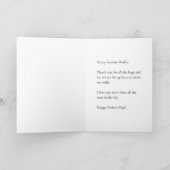 Papa Liefde Vaderdag kaart (Binnen)
