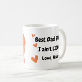 Papa Lion Cub Fathers Dag No Lion Koffiemok (Voorkant rechts)