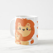 Papa Lion en Cubaanse vaders Dag No Lion Koffiemok (Voorkant links)