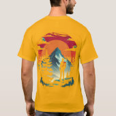 Papa Lion T-shirt - Bold Graphic Design T-shirt (Achterkant)