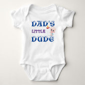 Papa Little Dude Body Suits voor Baby Boy Romper (Voorkant)