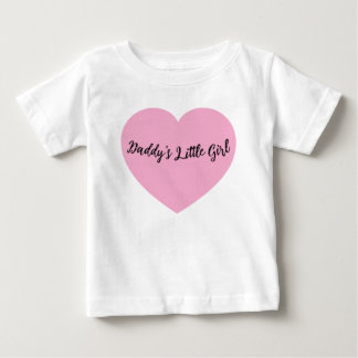Papa Little Girl Roze Hart Baby Peuter T-shirt