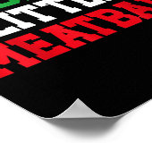 Papa Little Meatball Italiaans Grappig Poster (Hoek)