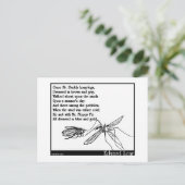 Papa Long Legs en de Vlieger Briefkaart (Staand voorkant)