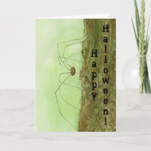 Papa Long Legs Halloween Card Kaart (Voorkant)