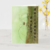 Papa Long Legs Halloween Card Kaart (Gele Bloem)