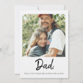 Papa, loop je met me naar het altaar Vader Bruid Kaart (Voorkant)