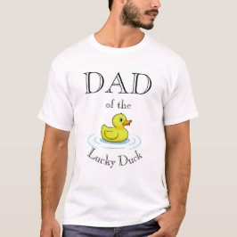 Papa Luck Eend T-Shirt 1e Verjaardag Outfit