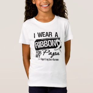 Papa Lung Cancer Ribbon T-shirt