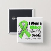 Papa - Lymphoma Ribbon Vierkante Button 5,1 Cm (Voorkant /achterkant)