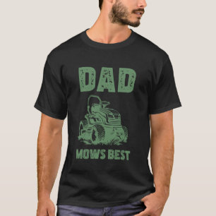 Papa Maait de tuin Papa Retro Maaien T-shirt