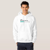 "Papa maakt grapjes met laden..." Pixelated Typogr Hoodie (Voorkant volledig)
