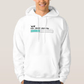 "Papa maakt grapjes met laden..." Pixelated Typogr Hoodie (Voorkant)
