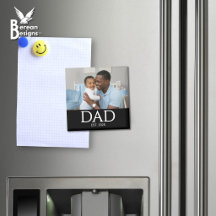 Papa maakte geschenkmagneet met foto