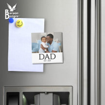 Papa maakte geschenkmagneet met foto