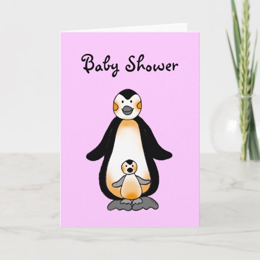 Papa, mama en Baby pinguïns (Voorkant)
