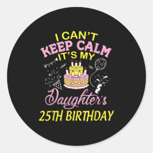 Papa Mama Ik Kan Niet Kalmeren Het Is Mijn Dochter Ronde Sticker