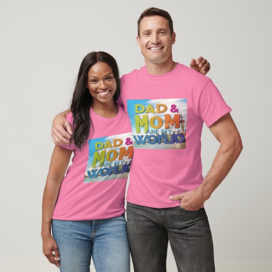 Papa & Mama zijn mijn wereld T-shirt (Unisex)