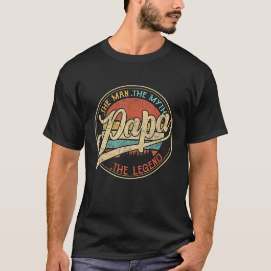 Papa Man Myth Legend Birthday Vaderdag 2020 T-shirt (Voorkant)